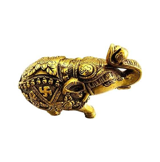 Antique Brass Elephant Image