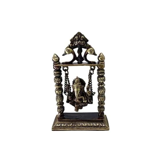 Brass Ganesh on a Swing Image
